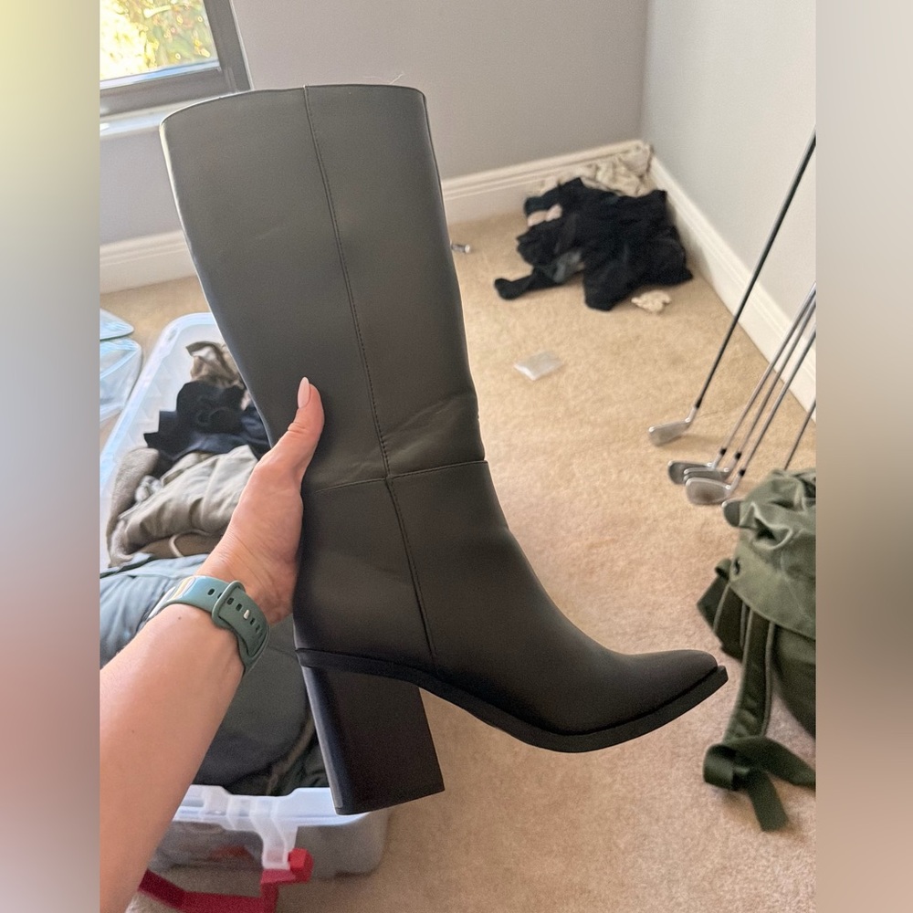 Windsor Black Heeled Boots